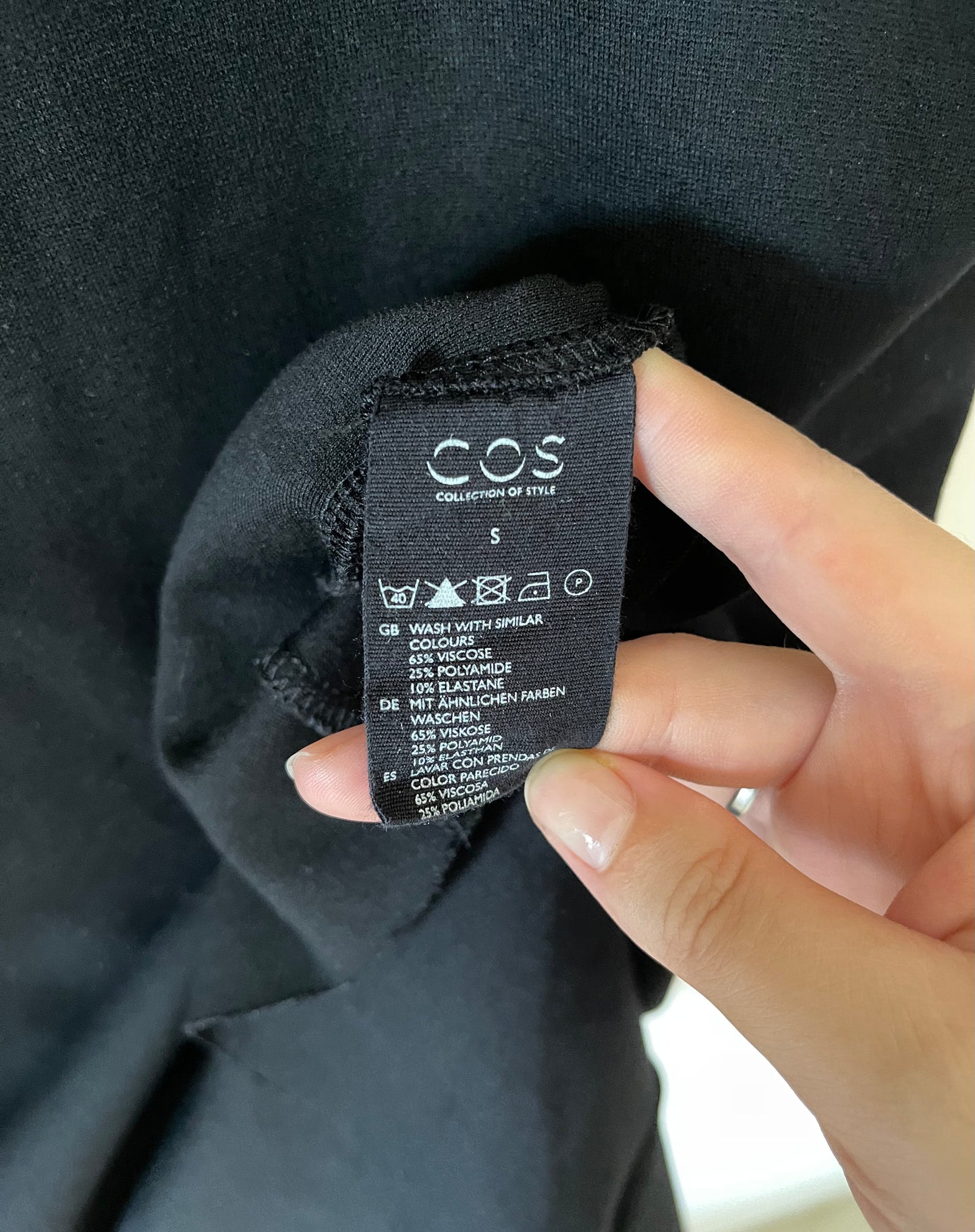 Gorgeous mini black dress from COS