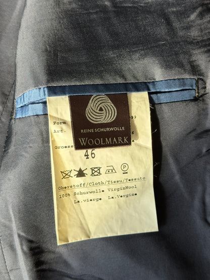 Sophisticated vintage black blazer with rhinestones