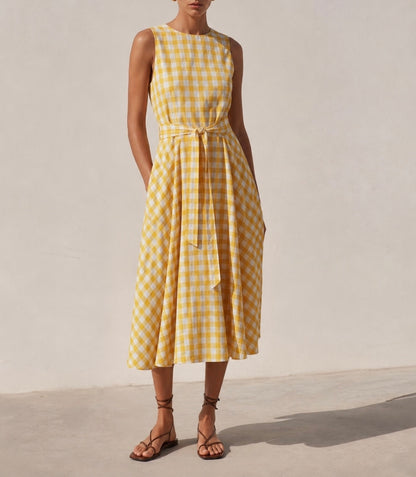 Vintage sleeveless cotton dress