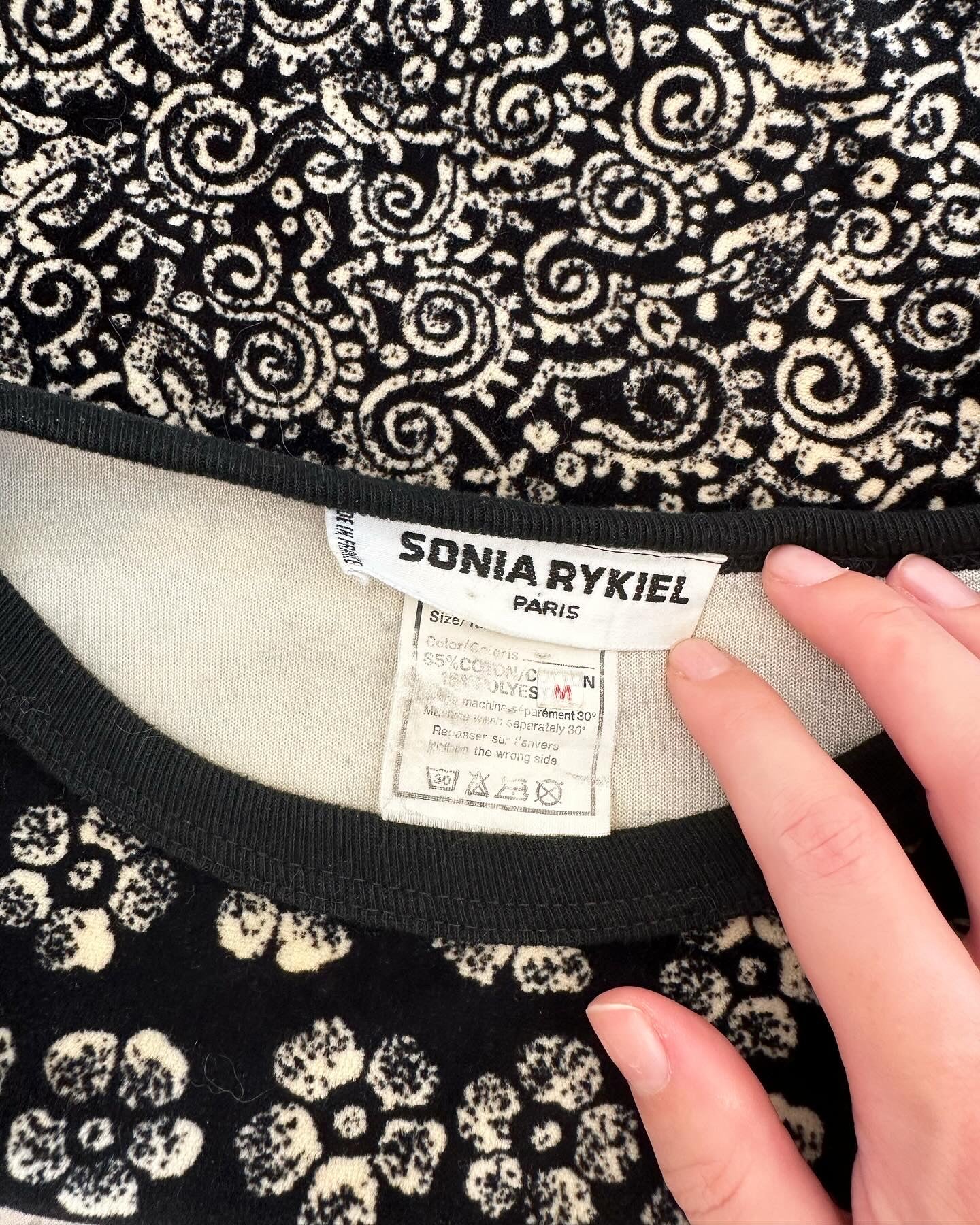 Lovely vintage velvet top by Sonia Rykiel (made in France)