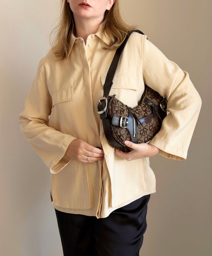 Vintage DKNY brown shoulder bag