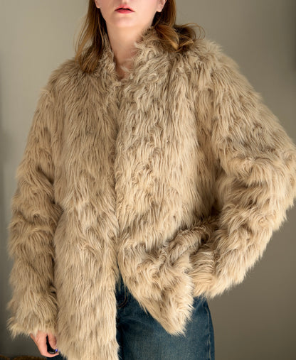 Stylish faux fur jacket from Dorothy Perkins