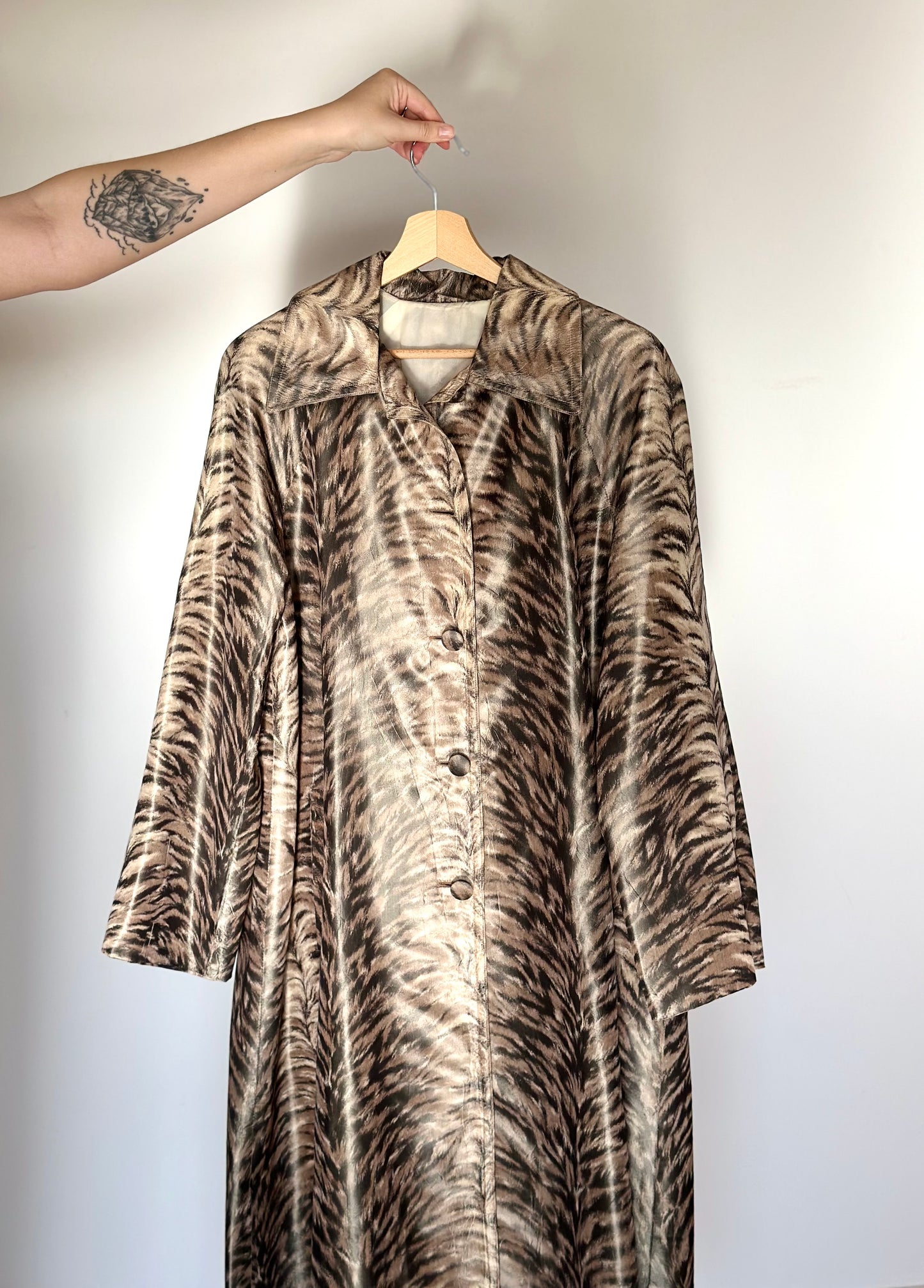 Vintage silk trench coat