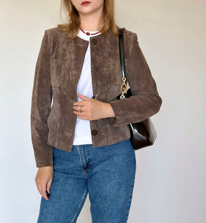 Vintage 100% suede jacket Betty Barclay