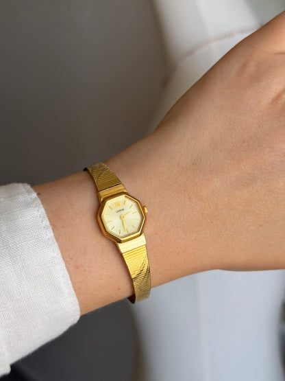 Vintage gold-tone watch Lorus