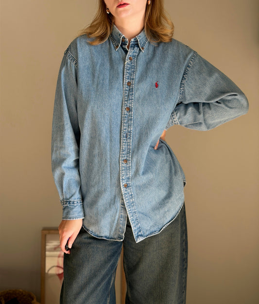Classic vintage denim shirt by Polo Ralph Lauren