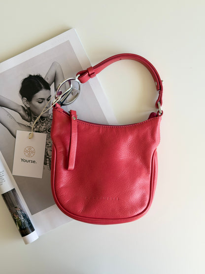 Vintage Coccinelle red leather bag