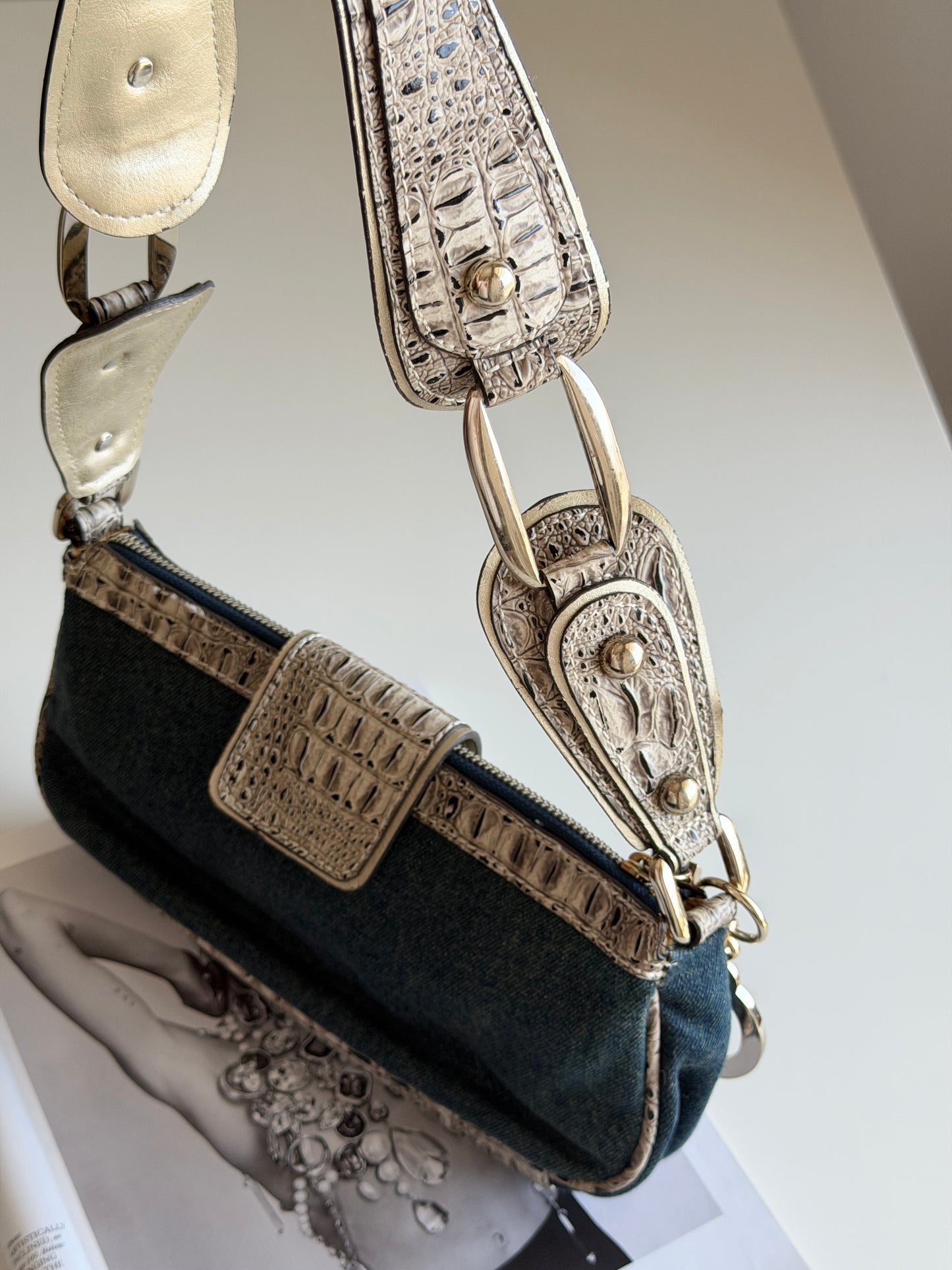 Iconic vintage Guess denim bag