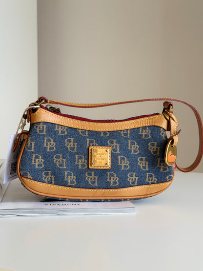 Vintage Dooney & Bourke monogram baguette