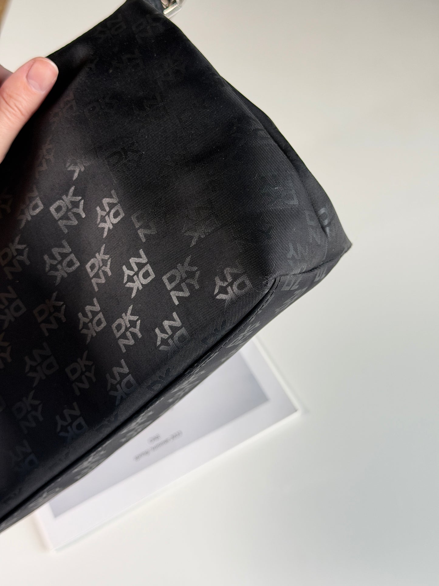 Classic vintage DKNY black shoulder bag