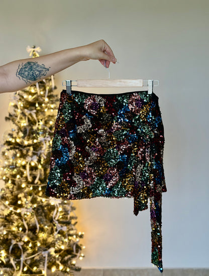 Mini skirt with colourful sequins ✨