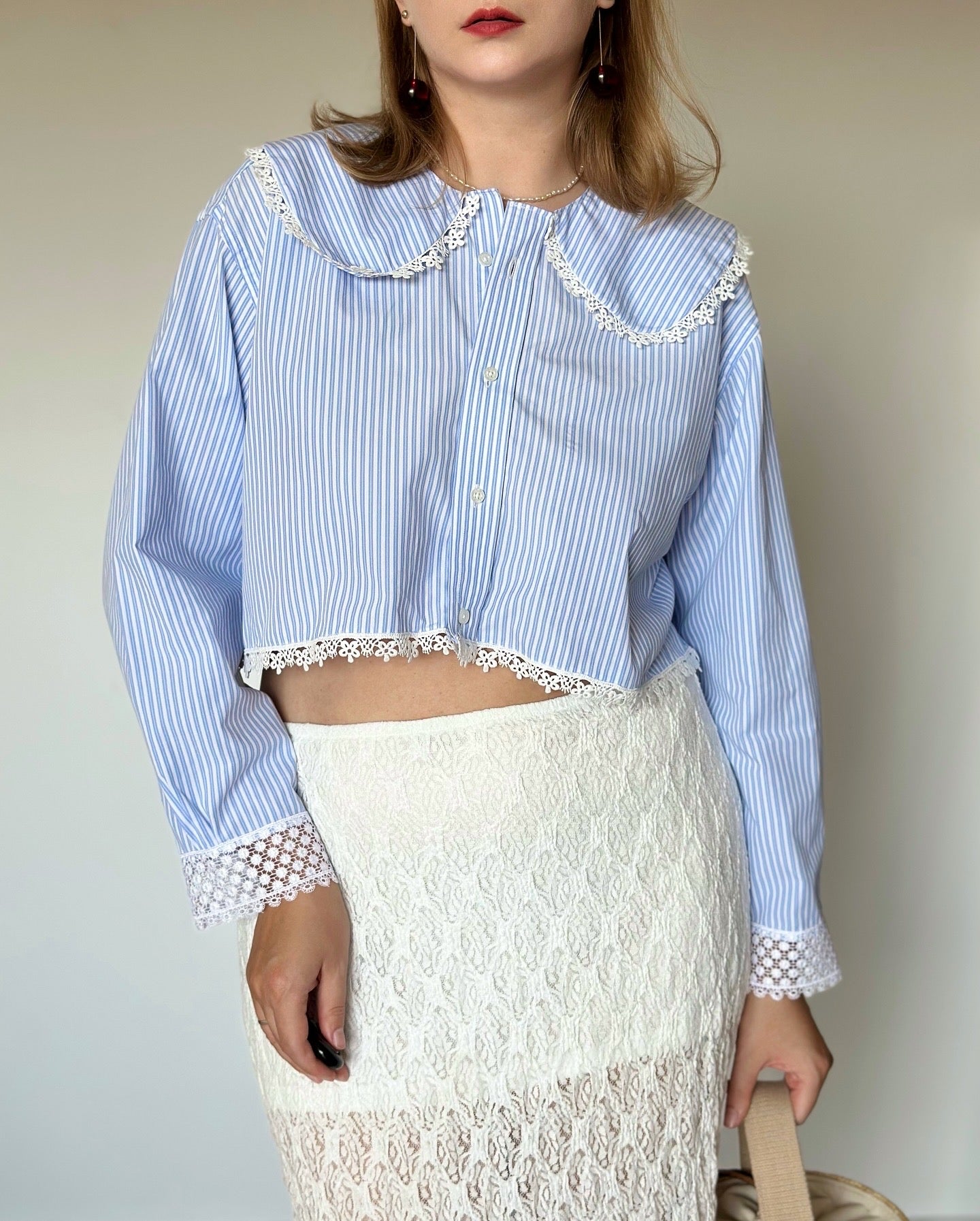 Upcycled vintage cotton shirt