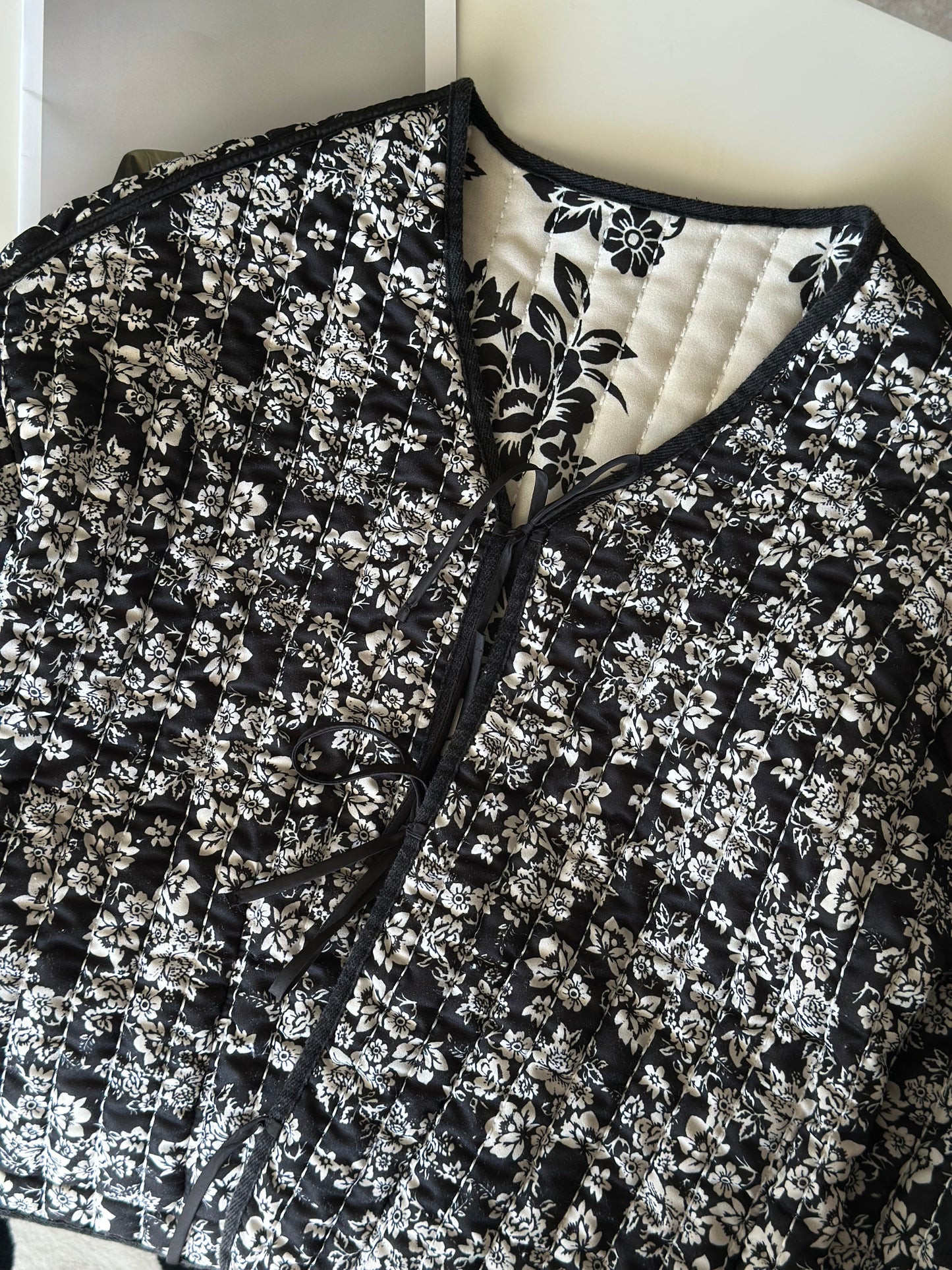 Standout quilted two-sided jacket