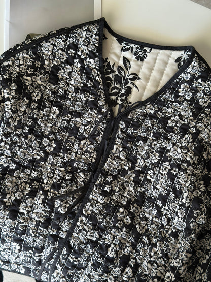 Standout quilted two-sided jacket