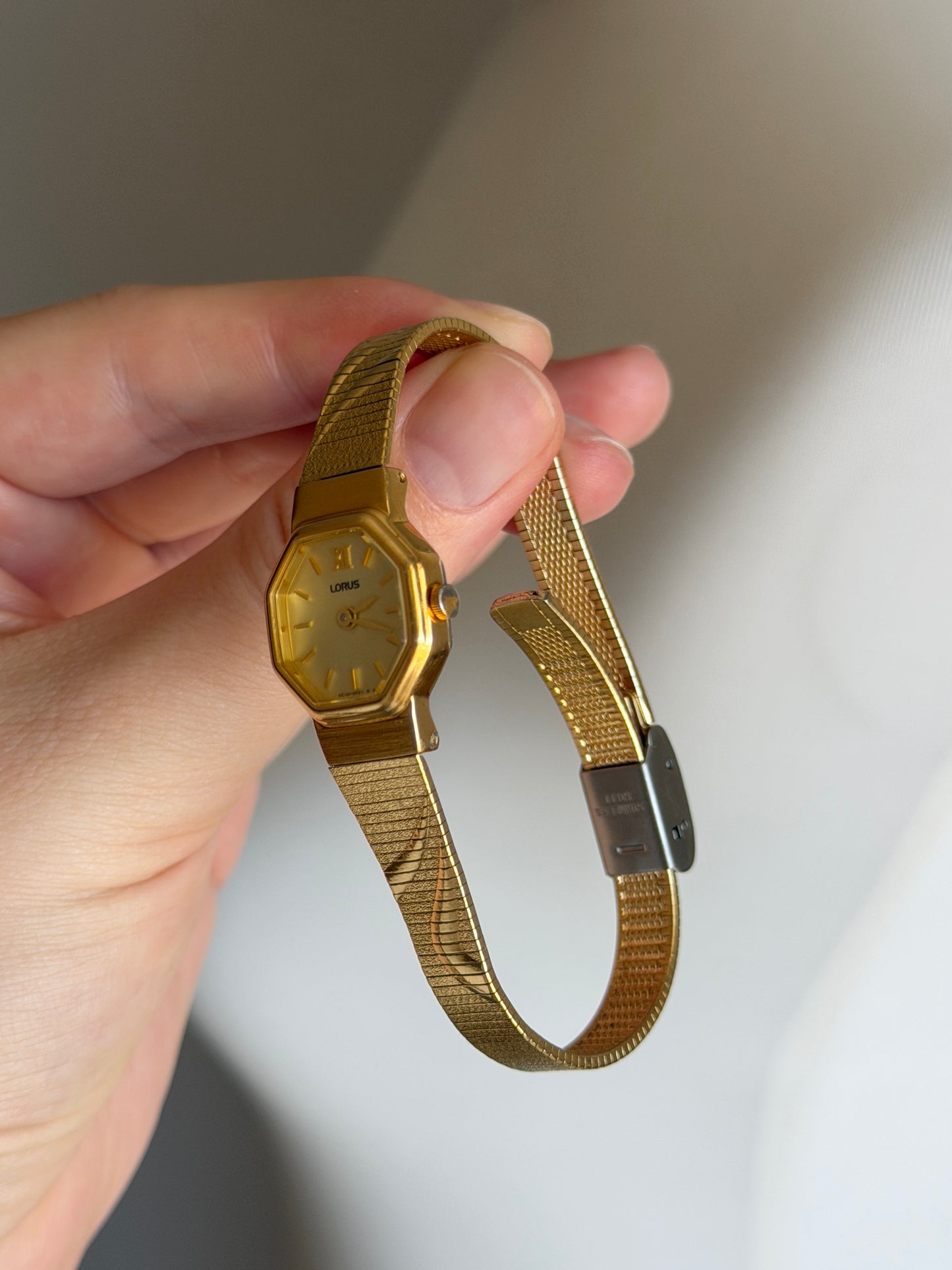 Vintage gold-tone watch Lorus