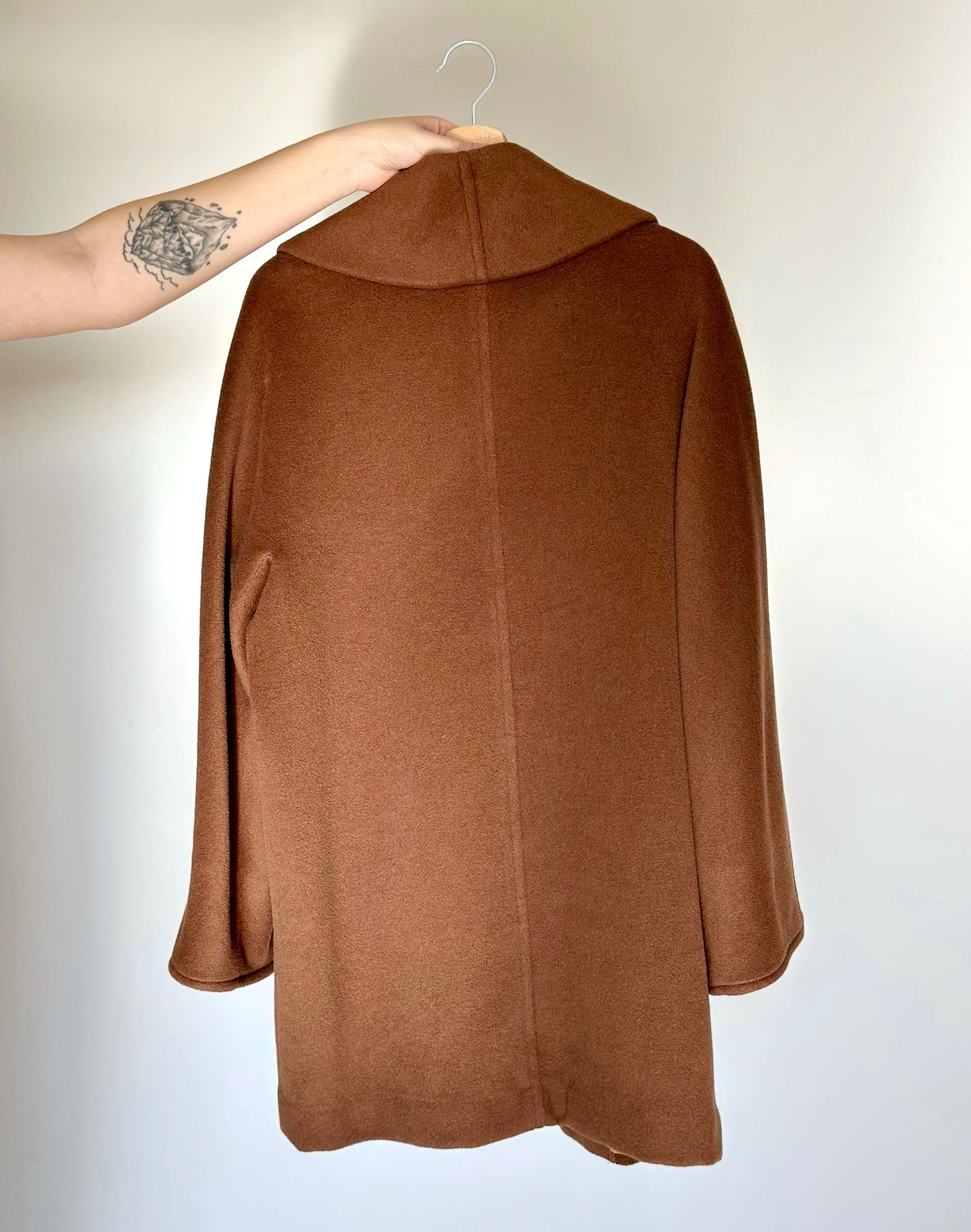 Elegant vintage wool-cashmere coat