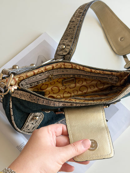 Iconic vintage Guess denim bag