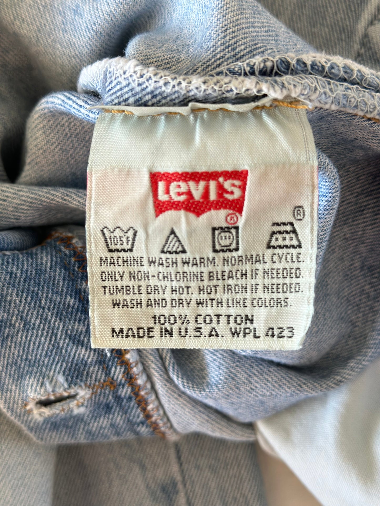 Vintage blue Levi's 501 jeans