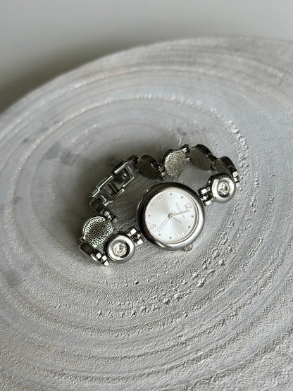 Vintage Philip Mercier silver quartz watch