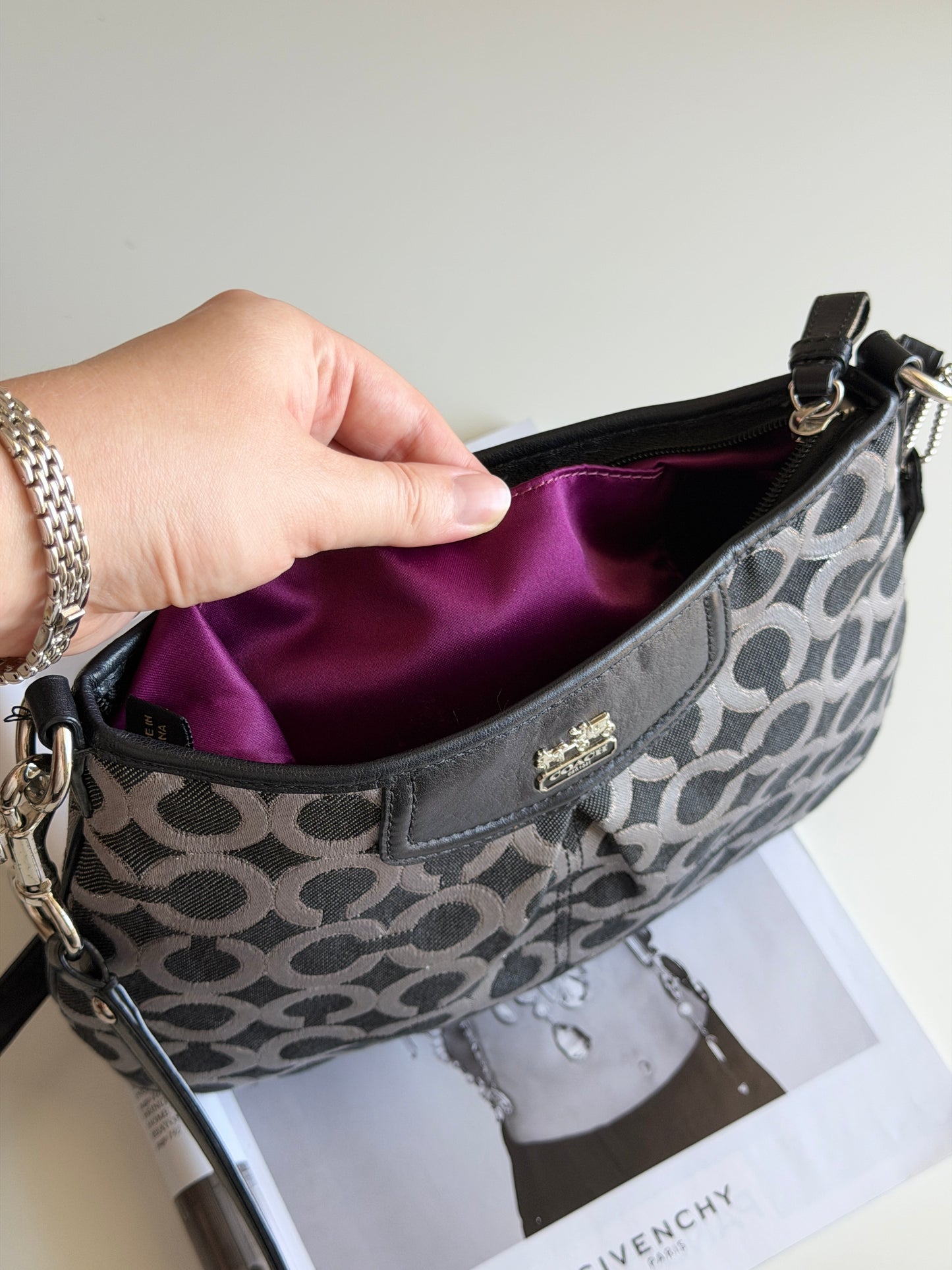 Vintage Coach Op Art crossbody bag