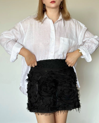 Stunning vintage silk mini skirt 🖤