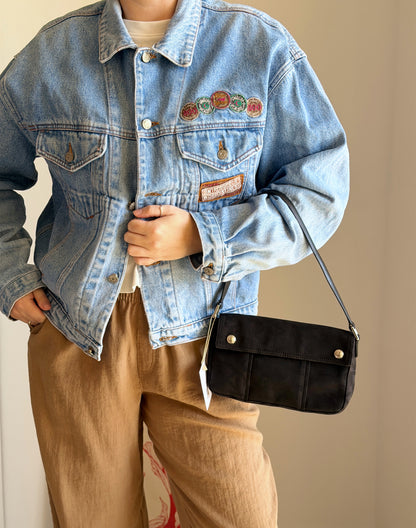 Vintage DKNY black monogram bag