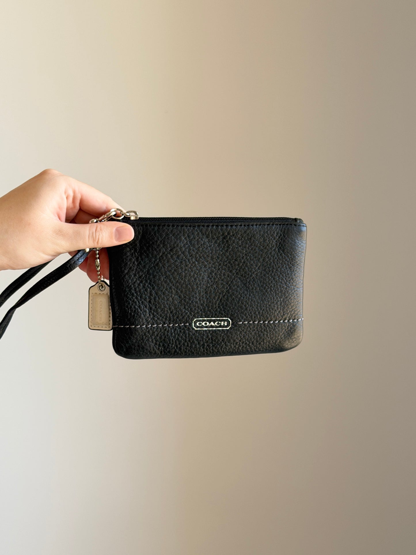 Vintage Coach leather wristlet