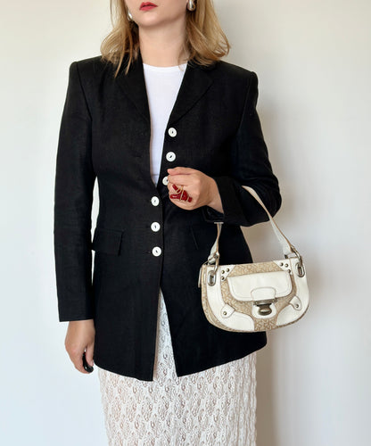Beautiful vintage linen blend blazer