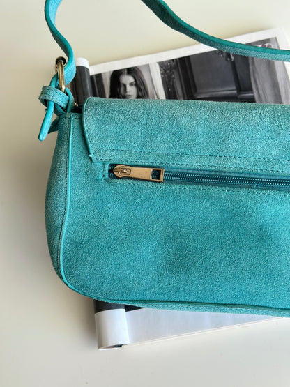 Lovely vintage suede shoulder bag