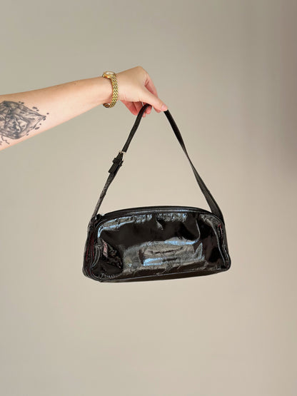 Stylish black baguette bag Joop