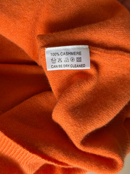 Vintage 100% cashmere orange sweater