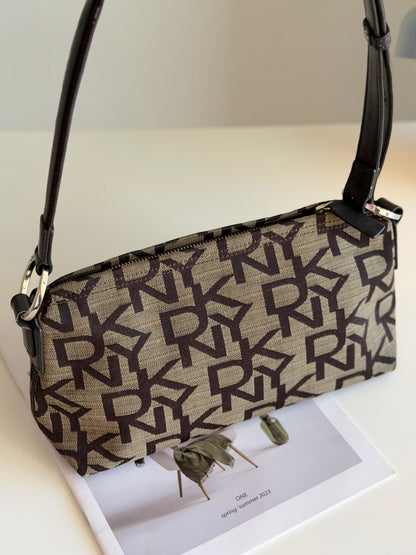 Lovely vintage DKNY shoulder bag with monogram print