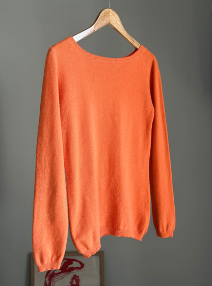 Vintage 100% cashmere orange sweater