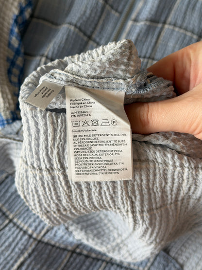 Silk blend textured dress H&M
