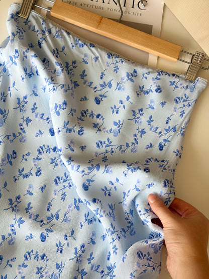 Vintage slip-style viscose skirt