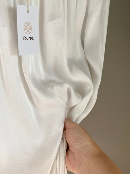 Stunning white wide-leg pants from Fame (made in Italy)