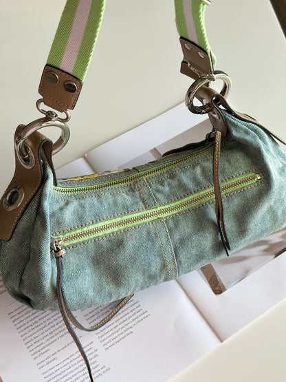 Rare vintage playful denim bag by Guess