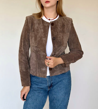 Vintage 100% suede jacket Betty Barclay