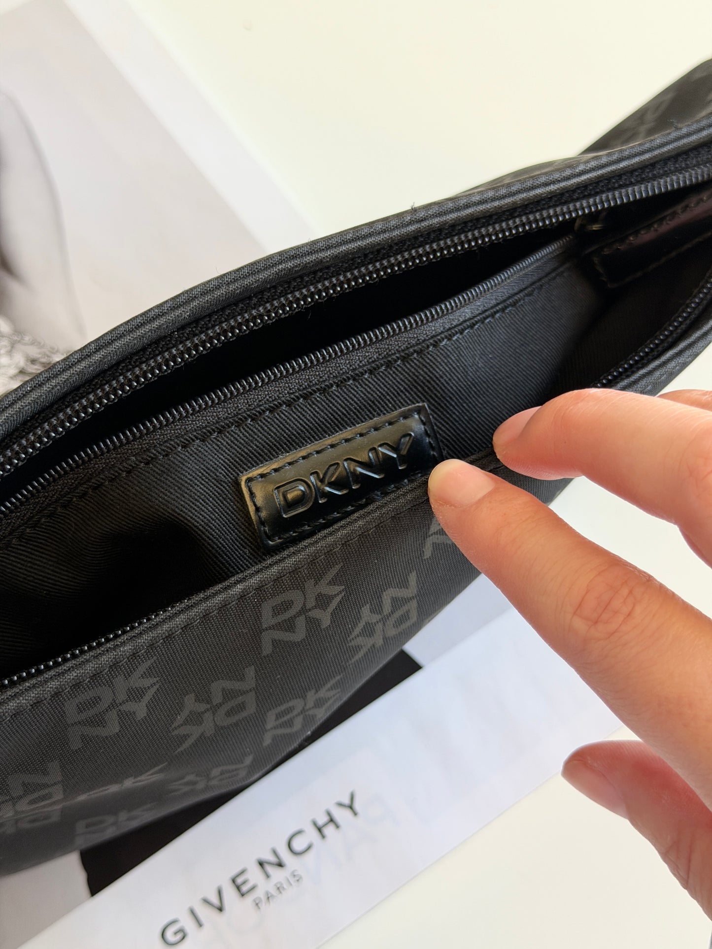 Vintage DKNY black minimal bag