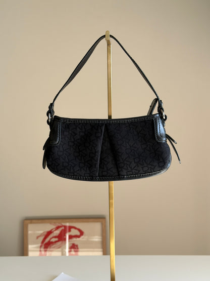 Beautiful vintage DKNY baguette black bag