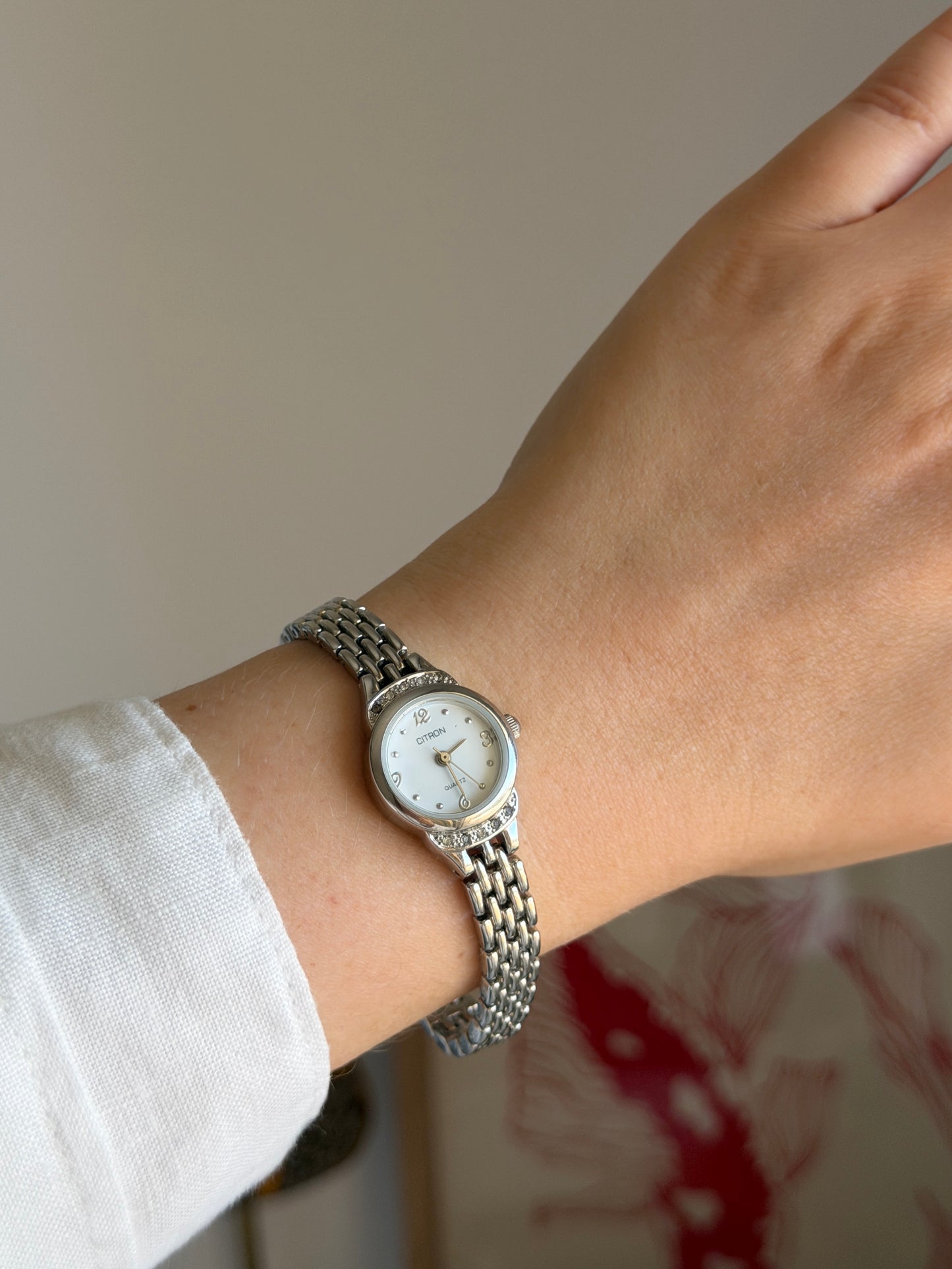 Beautiful silver-tone watch Citron