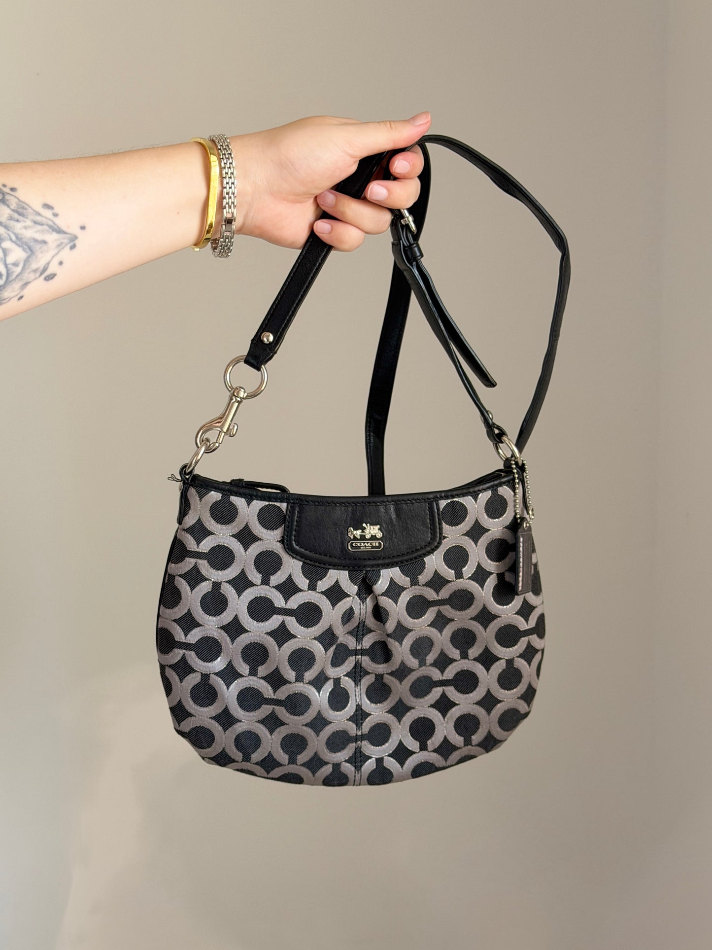 Vintage Coach Op Art crossbody bag