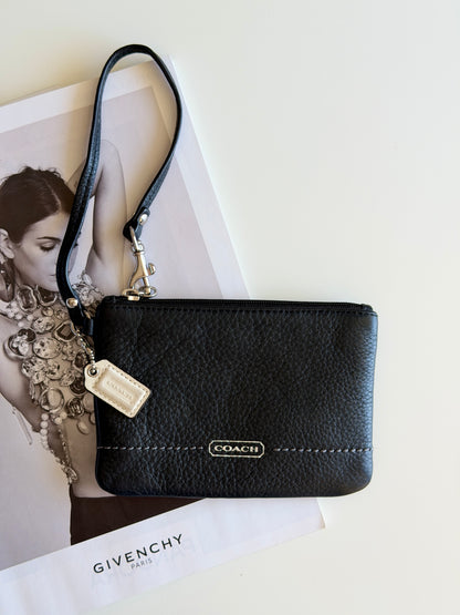 Vintage Coach leather wristlet