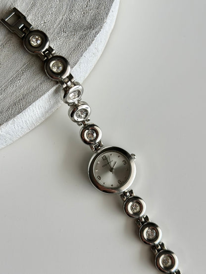 Vintage Philip Mercier silver quartz watch