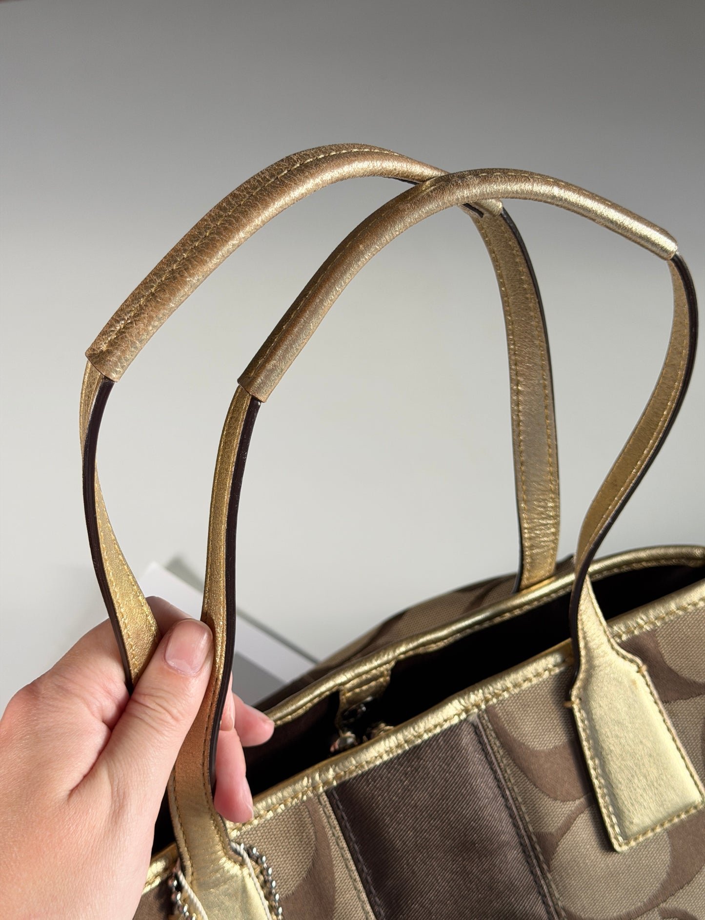 Vintage authentic Coach tote bag