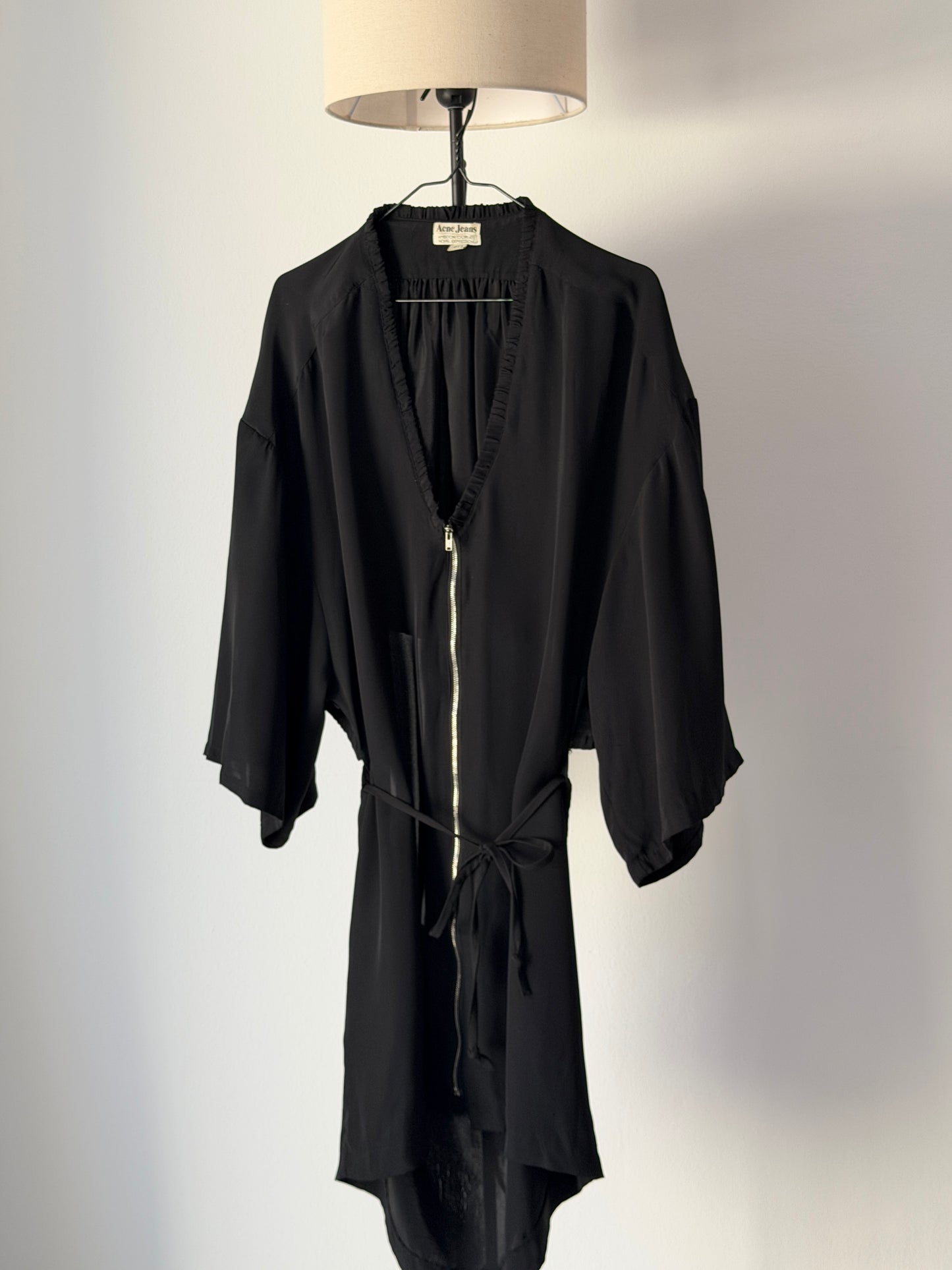 Vintage black silk dress by Acne Studios (2000s)