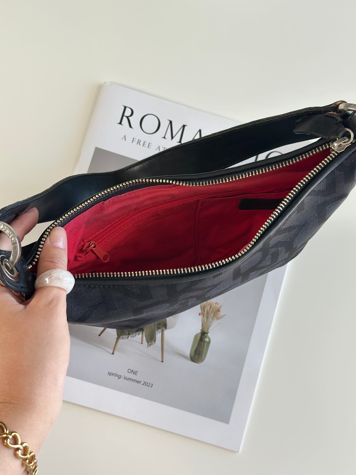 Amazing vintage black DKNY shoulder bag