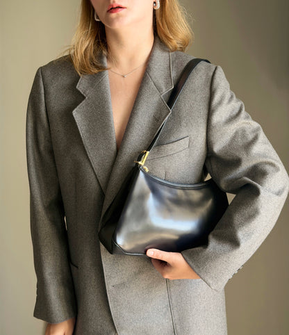 Classic vintage leather bag (made in Italy)