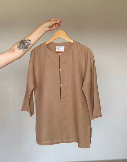 Beautiful vintage minimalistic linen blouse Max Mara