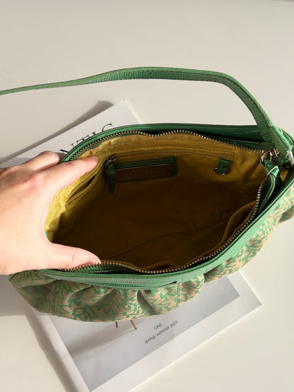 Amazing vintage DKNY shoulder bag in green colour